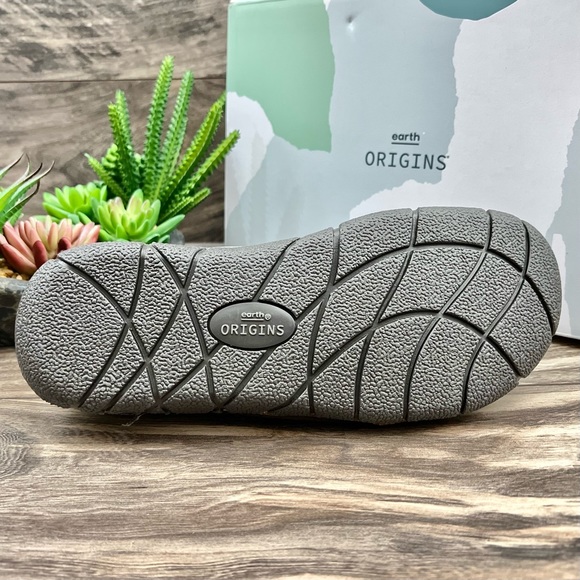 NIB Earth Origins Ellery Woven Clogs Mules Slip On Shoes Steel Blue Suede - Picture 9 of 13